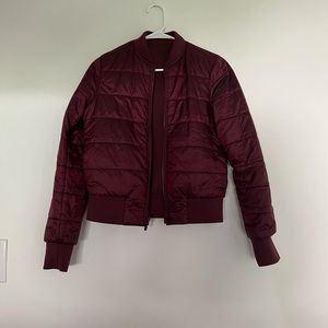 Lululemon fitted bomber jacket